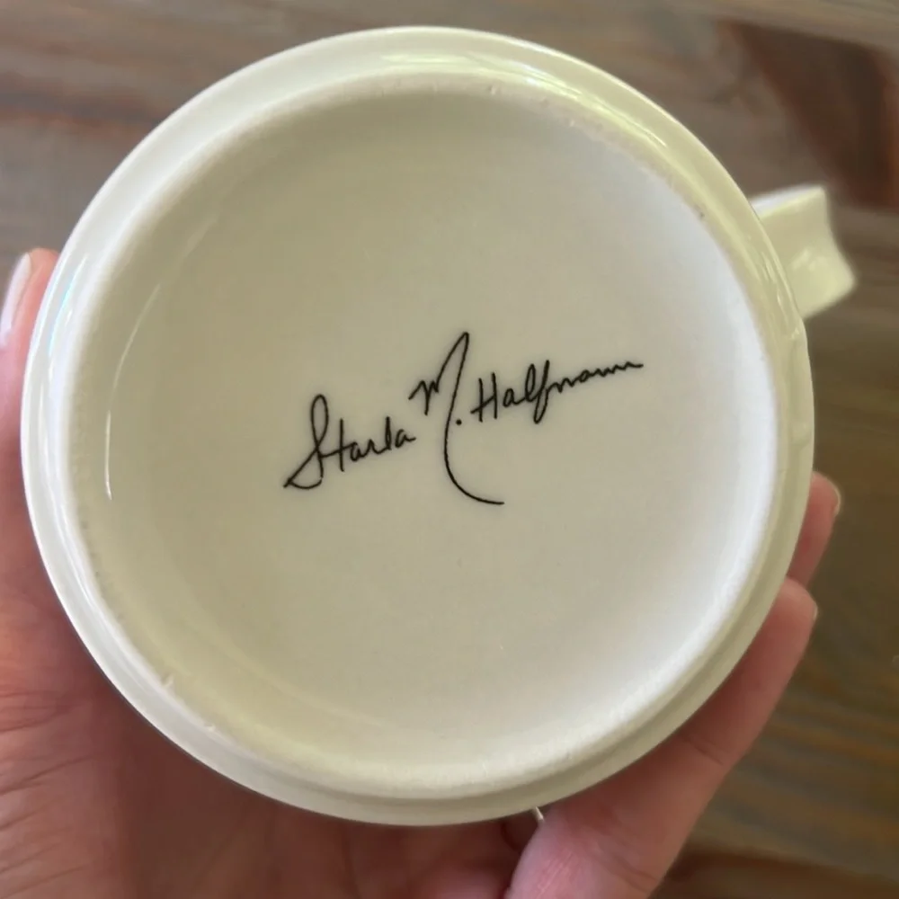 Anthropologie Starla Halfmann Initial N Mug